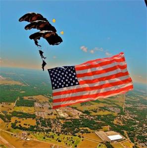 A Triple Stack of Special Ops with Flag -- Hooah!