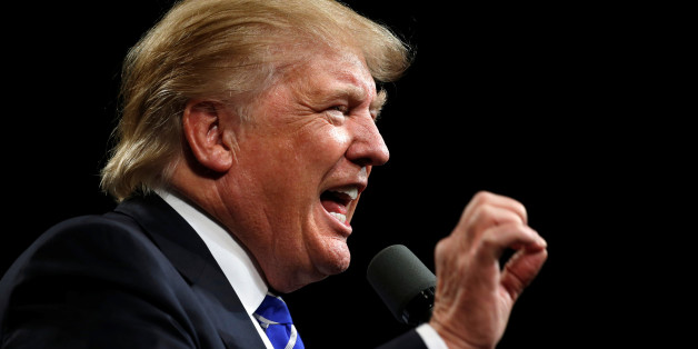 Trump holds a rally with supporters at the Suburban Collection Showplace in Novi, Michigan, U.S.