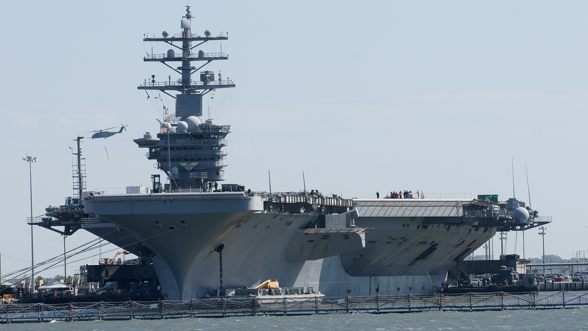 US Navy aircraft carrier